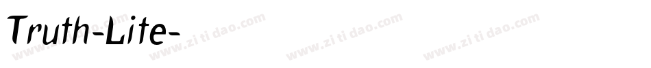 Truth-Lite字体转换