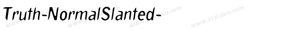 Truth-NormalSlanted字体转换