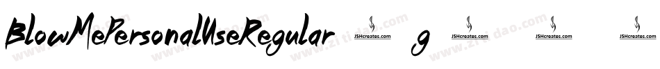 BlowMePersonalUseRegular-g105字体转换