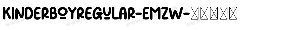 KinderBoyRegular-EMZW字体转换