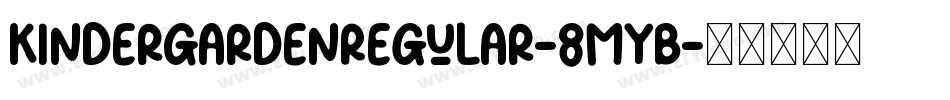 KinderGardenRegular-8myB字体转换