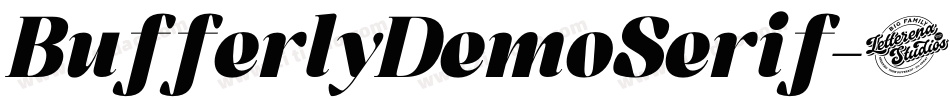 BufferlyDemoSerif-6Yx16字体转换