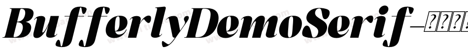 BufferlyDemoSerif字体转换 BufferlyDemoSerif字体转换