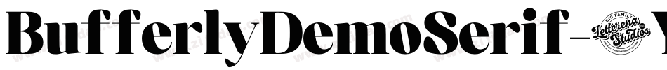 BufferlyDemoSerif-6Yx16字体转换