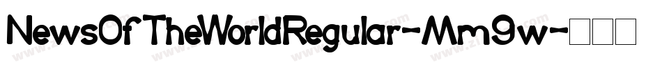 NewsOfTheWorldRegular-Mm9w字体转换