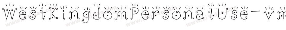 WestKingdomPersonalUse-vmvKD字体转换