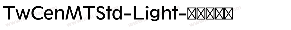 TwCenMTStd-Light字体转换