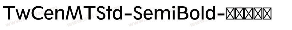 TwCenMTStd-SemiBold字体转换