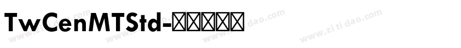TwCenMTStd字体转换