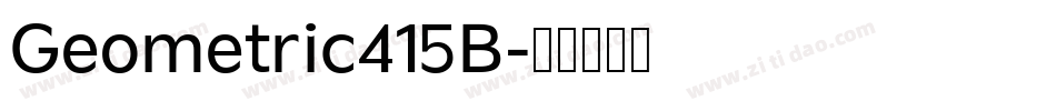 Geometric415B字体转换