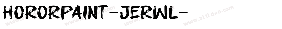 HororPaint-jErWl字体转换
