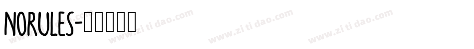 NoRules字体转换