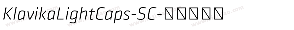 KlavikaLightCaps-SC字体转换