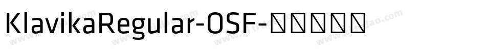 KlavikaRegular-OSF字体转换