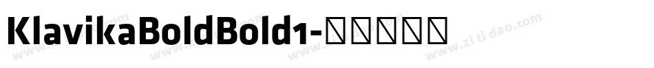 KlavikaBoldBold1字体转换
