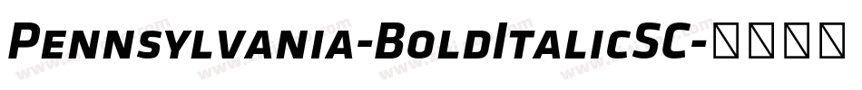 Pennsylvania-BoldItalicSC字体转换