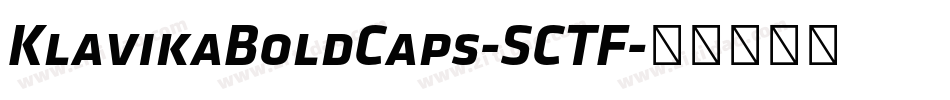 KlavikaBoldCaps-SCTF字体转换