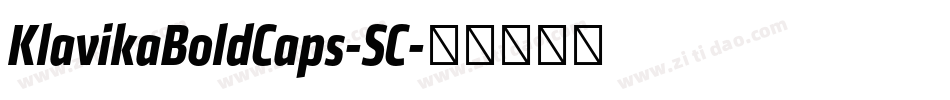 KlavikaBoldCaps-SC字体转换