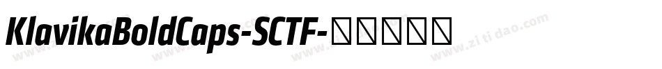 KlavikaBoldCaps-SCTF字体转换