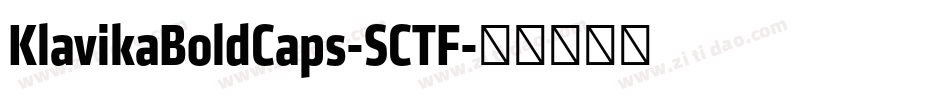 KlavikaBoldCaps-SCTF字体转换