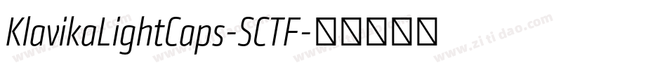 KlavikaLightCaps-SCTF字体转换