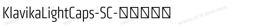KlavikaLightCaps-SC字体转换