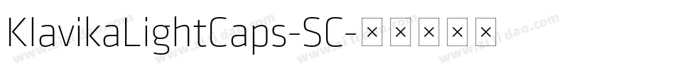 KlavikaLightCaps-SC字体转换