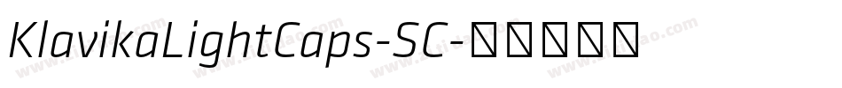 KlavikaLightCaps-SC字体转换