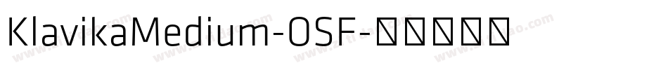 KlavikaMedium-OSF字体转换