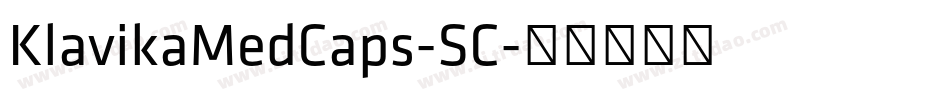 KlavikaMedCaps-SC字体转换