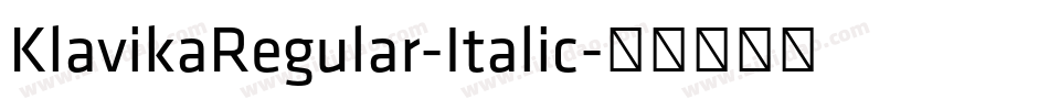 KlavikaRegular-Italic字体转换