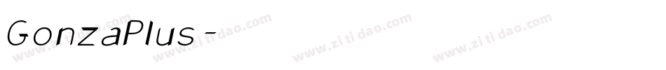 GonzaPlus字体转换