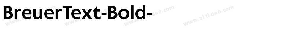 BreuerText-Bold字体转换