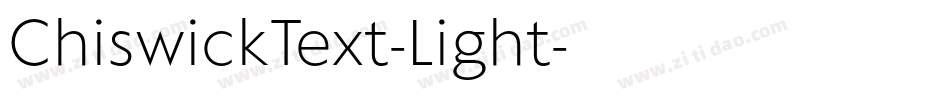 ChiswickText-Light字体转换