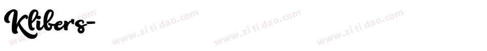 Klibers字体转换