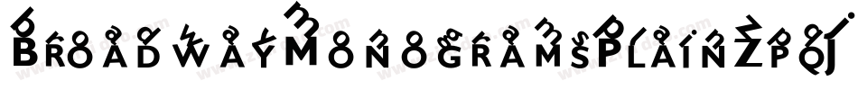 BroadwayMonogramsPlain-ZpqJ字体转换