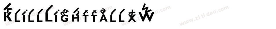 KlillLighttallx-5W68字体转换