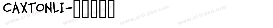 Caxtonli字体转换