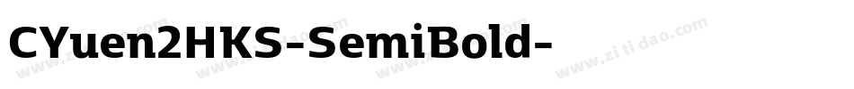 CYuen2HKS-SemiBold字体转换
