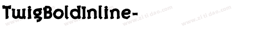 TwigBoldInline字体转换