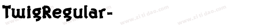 TwigRegular字体转换