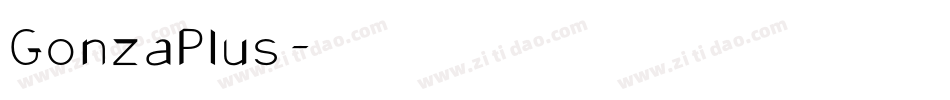 GonzaPlus字体转换