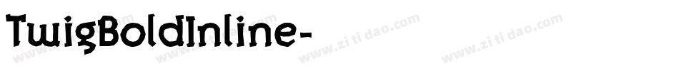 TwigBoldInline字体转换