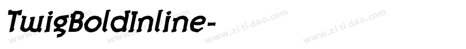 TwigBoldInline字体转换