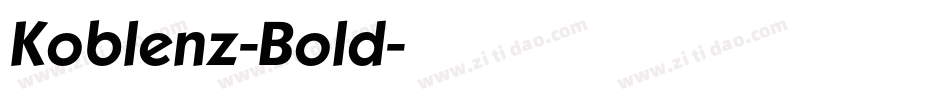 Koblenz-Bold字体转换