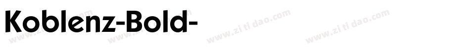 Koblenz-Bold字体转换