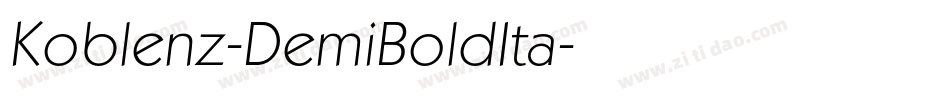 Koblenz-DemiBoldIta字体转换