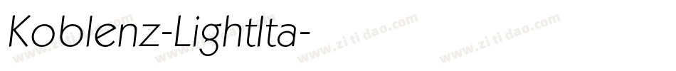 Koblenz-LightIta字体转换