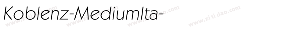 Koblenz-MediumIta字体转换