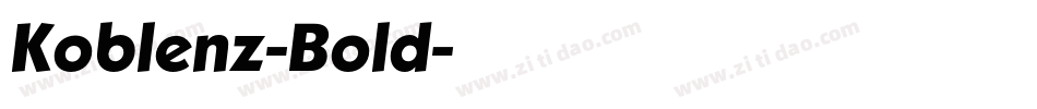 Koblenz-Bold字体转换